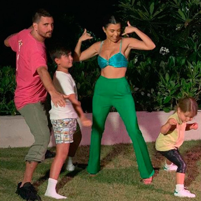 Kourtney Kardashian, Scott Disick, Mason Disick, Reign Disick, Family